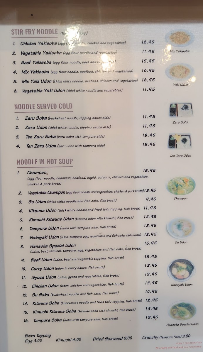 Hanamichi Japanese Restaurant Menu - Image 5